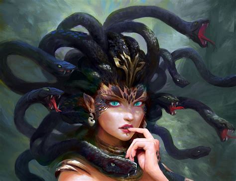 female mythological creature medusa.